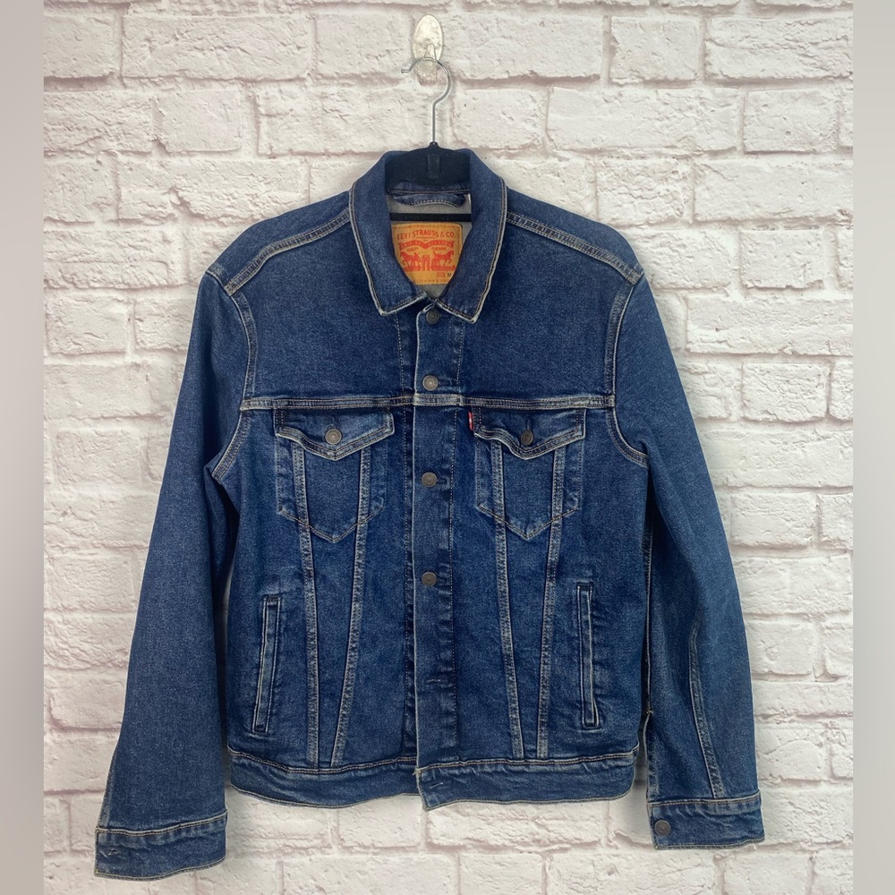 Levi's Men's Dark Blue Denim Trucker Jacket Size M